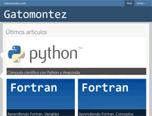 Tablet Screenshot of gatomontez.com
